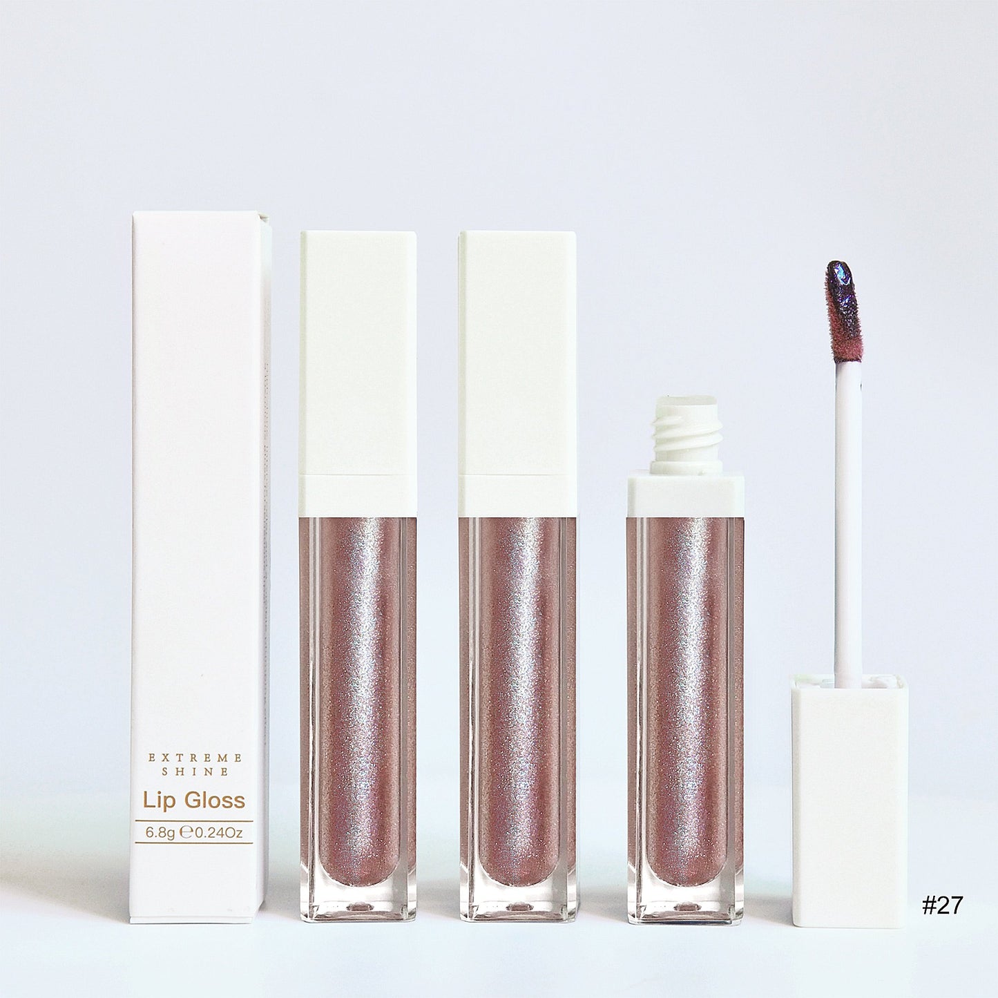 Custom Logo Nude Vegetarian Glow Lip Gloss Private Label Lip Gloss