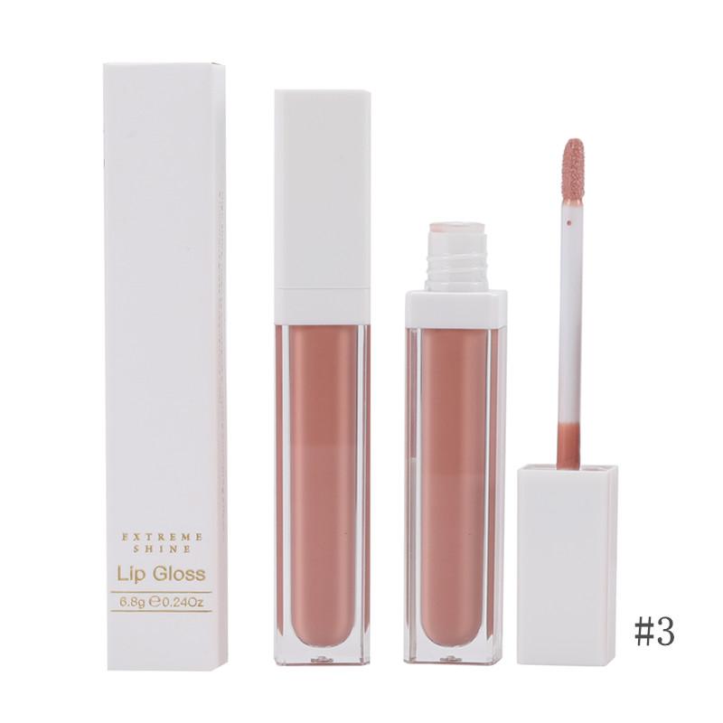 New Makeup Lip Gloss Cosmetics Liquid Vegetarian Organic Gloss Plump Fruit Nude Transparent Custom Private Label Lip Gloss