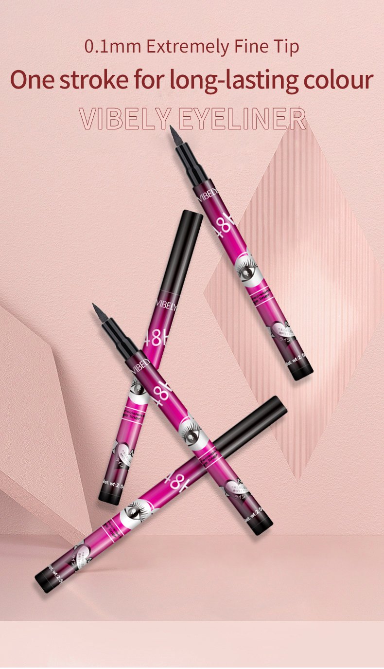 New Fashion Wholesale Makeup Thin Smooth Eyeliner Liquid Durable Waterproof Eyeliner Pen