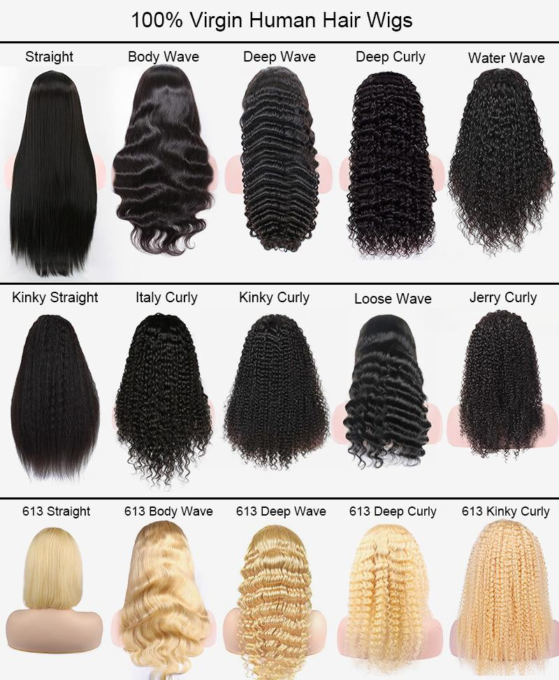 Wholesale Blended Hair Suit 13*4 & 13*6 HD Lace Front Wig Natural Color Body Blended Black Women Wig