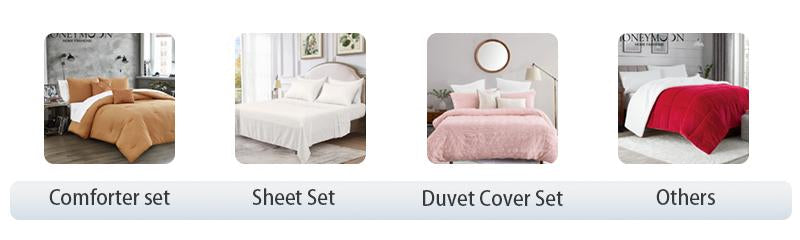 Honeymoon Wholesale Microfiber Lightweight Bedding Embroidery 4 Piece Set Bed Sheet Pillowcase Home Furnishings
