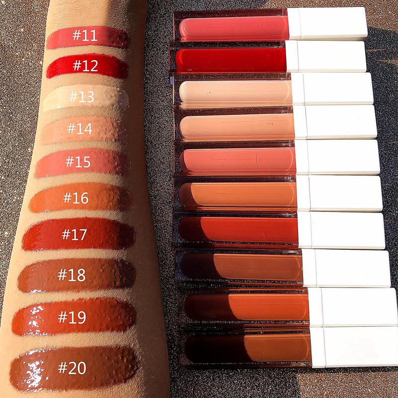 20 Color Sexy Women Private Label Metal Liquid Diamond Lipstick Gloss Lip Gloss
