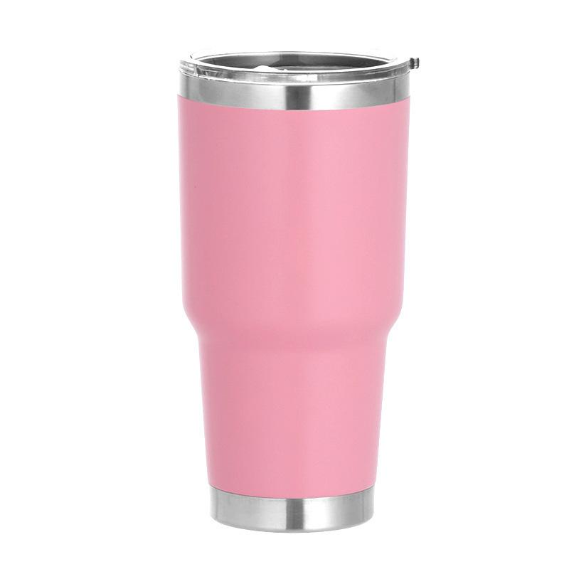 Wholesale Bulk 10 Oz 20 Oz 30 Oz Double Wall Car Stainless Steel Modern Curve Cup With Lid Modern Coffee Car Cup