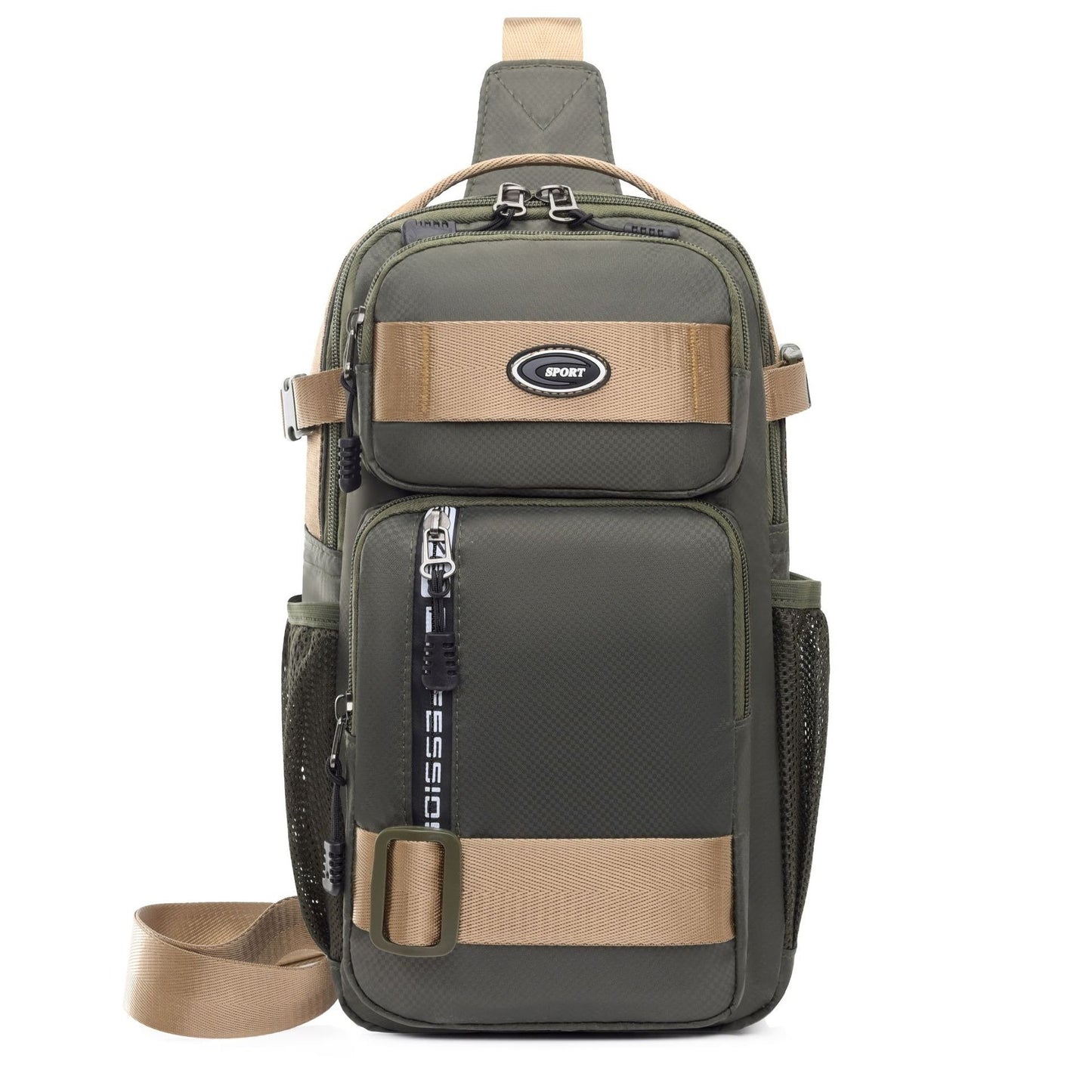 ZWY189 Wholesale New Men's Chest Bag Oxford Waterproof Multi-Pocket Storage Bag Crossbody Bag Sports Travel Work Casual Chest Bag