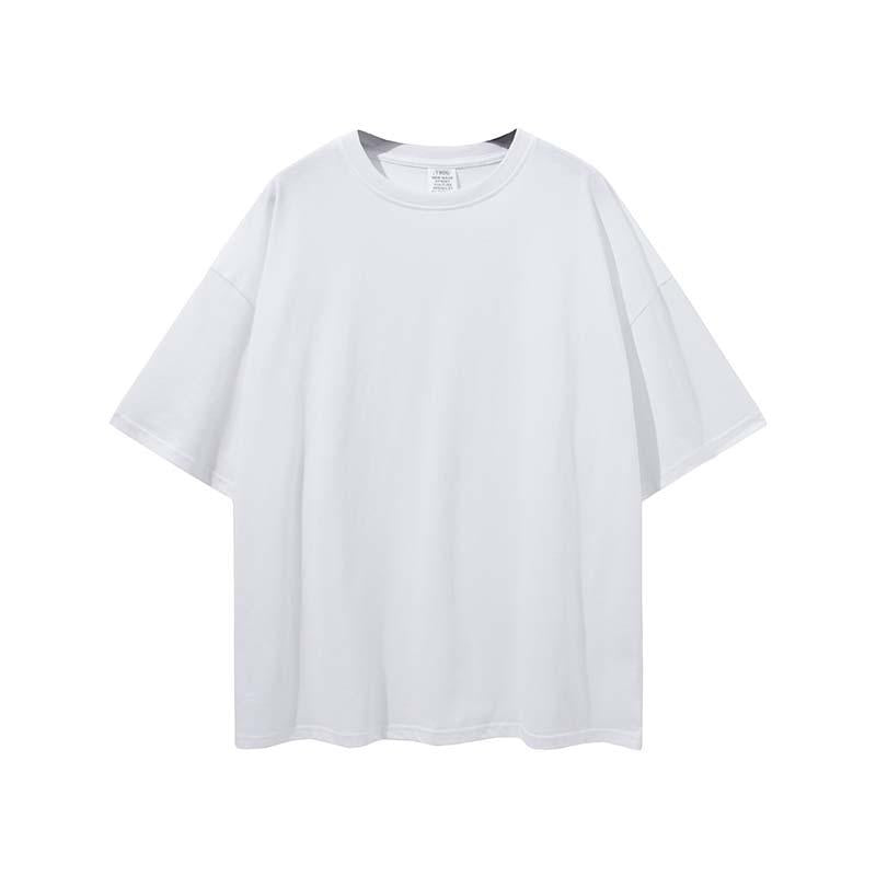 Custom Men's Oversized T-Shirt Printed Logo 100 Cotton Plus Size T-Shirt Large High T-Shirt Loose Fit Men's T-Shirt