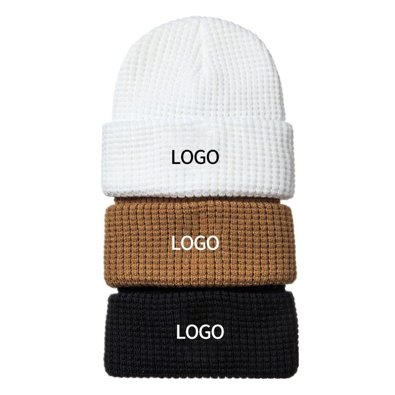 Fashion Autumn Hat Knitted Warm Scarf Men's Women's Wool Skateboard Unisex Hat Winter Knitted Hat Fleece Hat