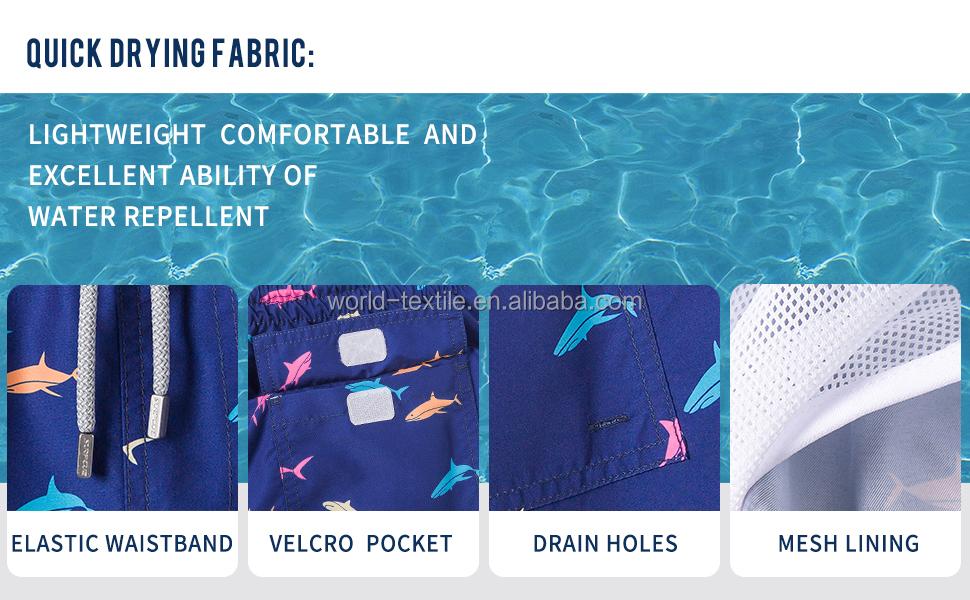 Customized OEM Men's Solid Color Swimming Trunks Quick Drying Board Swimming Trunks Eco-friendly Men's Summer Short Swimming Trunks