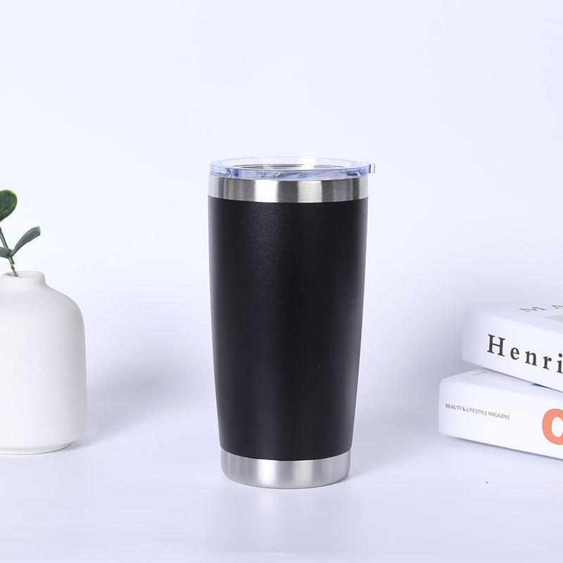 Wholesale Powder Coated Insulated Travel Coffee Cup Plain Tumbler Stainless Steel Double Wall Vacuum Cup 20 Oz Tumbler With Lid