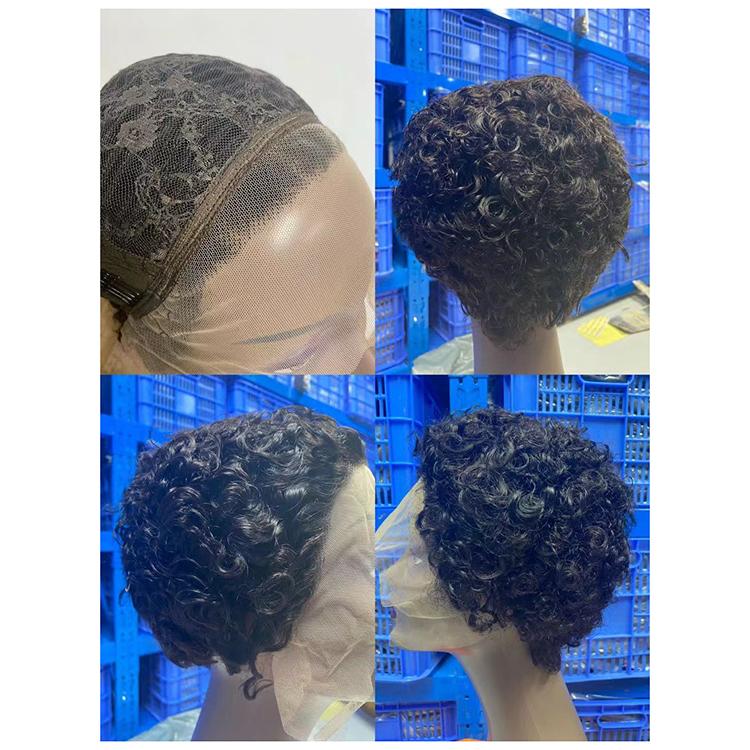 Factory Hot Sale Custom Curly Hair Wig Virgin Hair Lace Front Wig Real Hair Suit