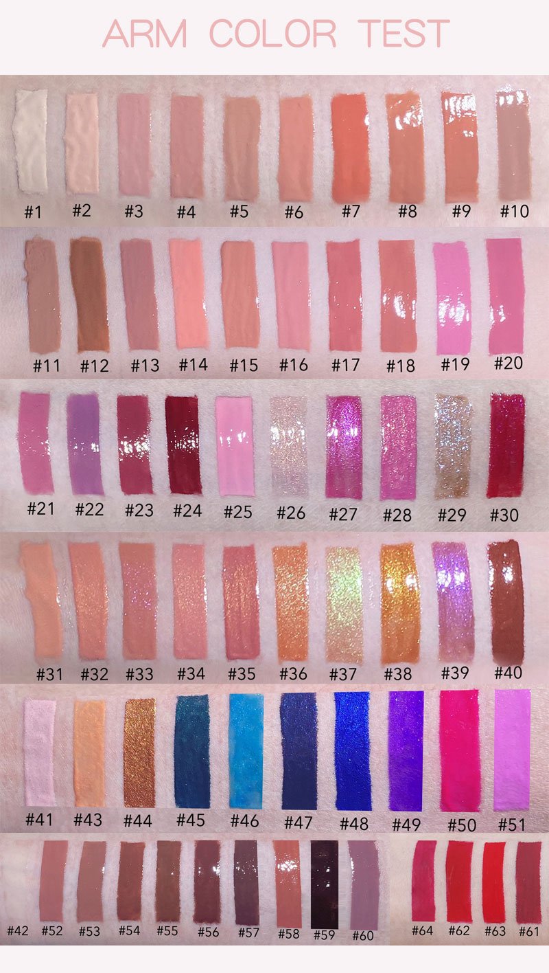 Vegetarian Waterproof Matte Liquid Lipstick Gloss Lip Gloss Custom Your Logo High Quality Heart Shape Lip Gloss Tube DIY Lip Gloss