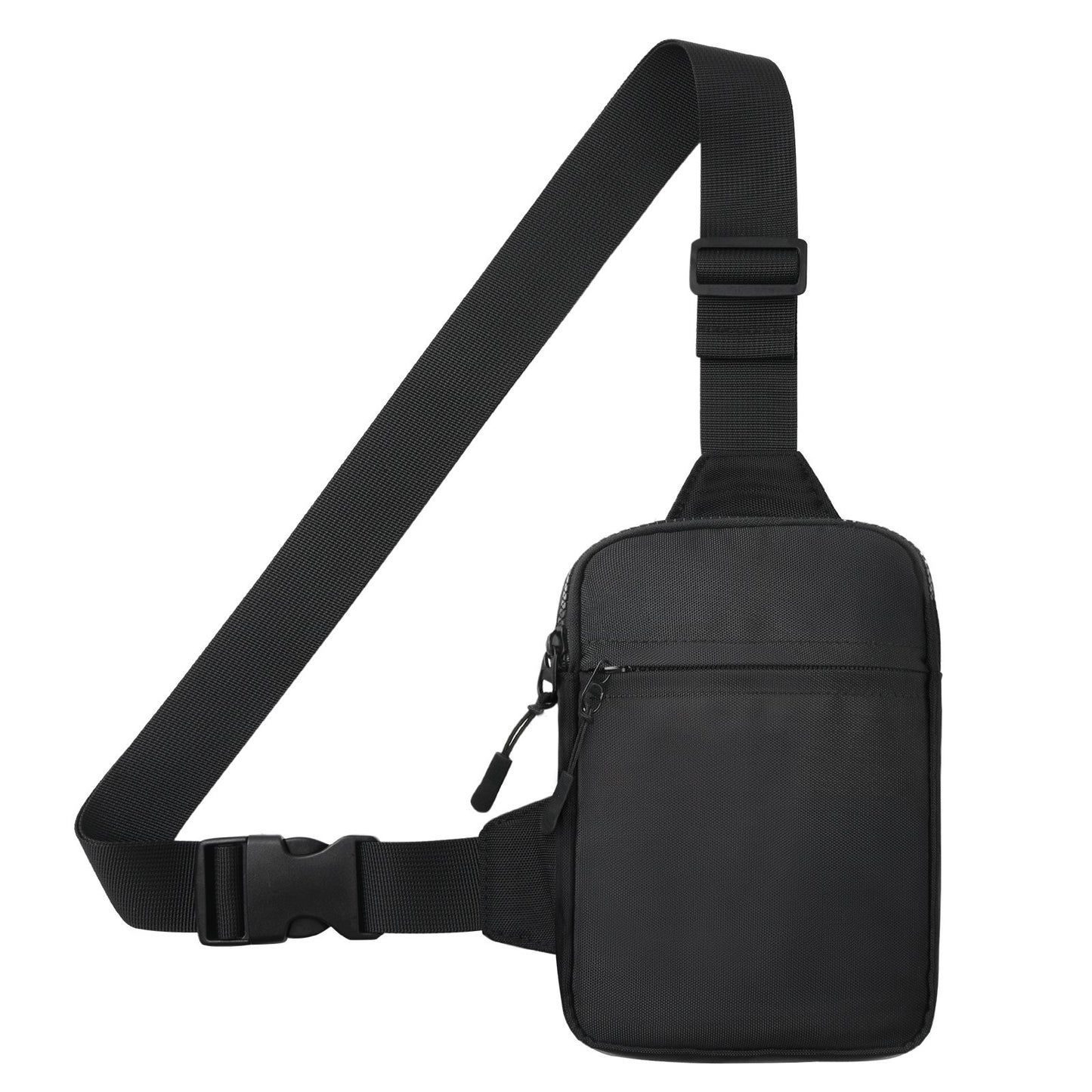 Custom Logo Mobile Phone Wallet Small Crossbody Chest Bag Men's Unisex Messenger Nylon Shoulder Side Bag Men's Small Bag