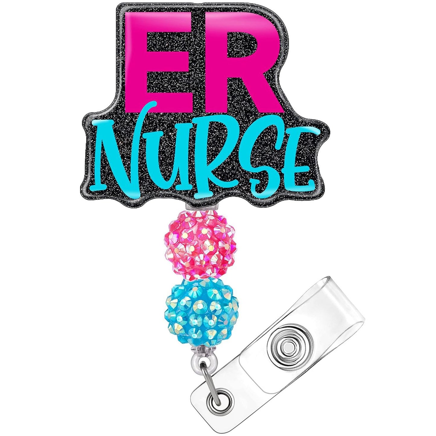 Retractable Badge Reel Clip Holder Nurse ID Card Badge Clip Holder Cute Name Badge Holder