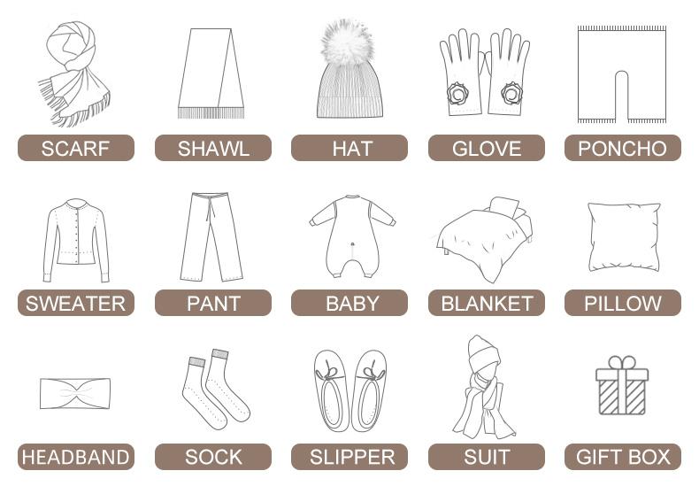 Custom Knitted Cashmere Gloves Factory Wholesale Winter Plain Touch Screen Warm Men's Full Finger Gloves