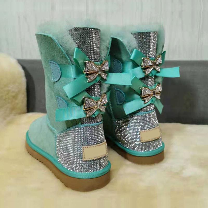 Hot Sale Boots Women Winter Snow Boots Women Bowling Winter Knee High Fur Shoes