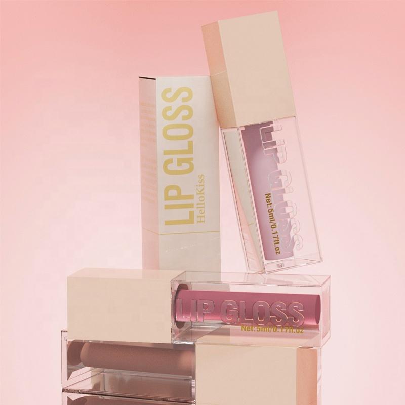 Manufacturer Luxury Cosmetic Gloss Transparent Lip Glaze Wholesale Bulk Glitter Lip Gloss