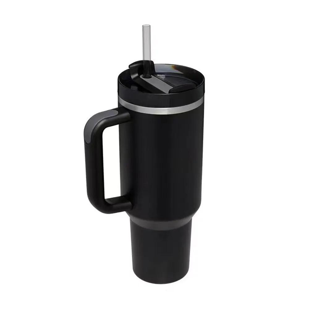 Custom Stanleyem Cup 40 Oz Stainless Steel Travel Mug With Handle Tumbler Outdoor Coffee Tumbler Coffee Cup With Lid