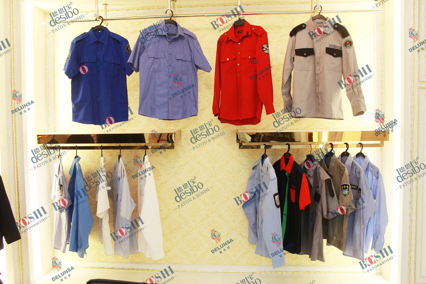 High Quality Fashion Custom Winter Black Airport Hotel Work Wear Royal Security Uniform Men