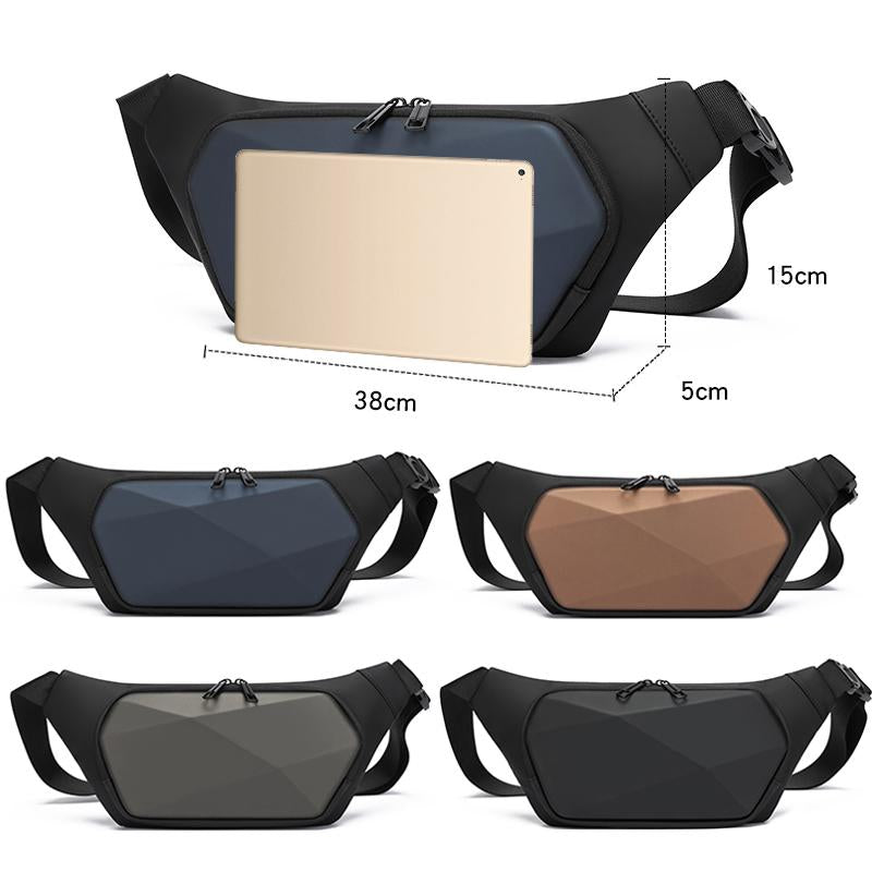Waterproof Wholesale Men's Chest Bag Anti-theft Sling Bag Travel Nylon Messenger Bag Men's Hard Shell