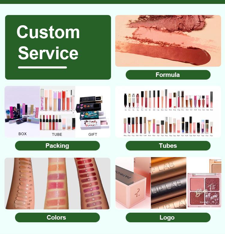 Wholesale Waterproof Gloss Lip Gloss 6 Color Glow High Quality Vegetarian Gloss Lip Gloss