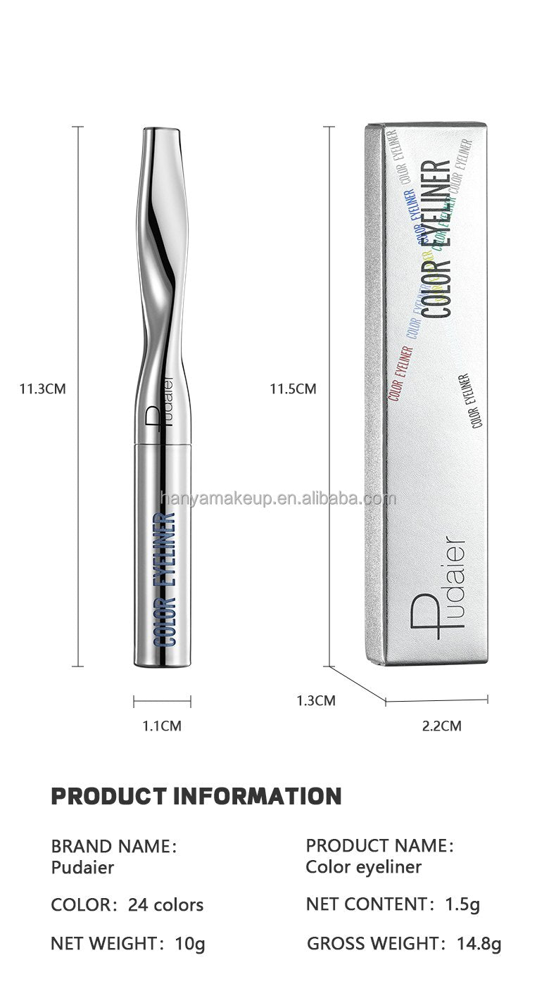 Wholesale Matte Eyeliner Lasting Waterproof Vegetarian Color Eyeliner Pencil Quick Dry Liquid Eyeliner Private Label