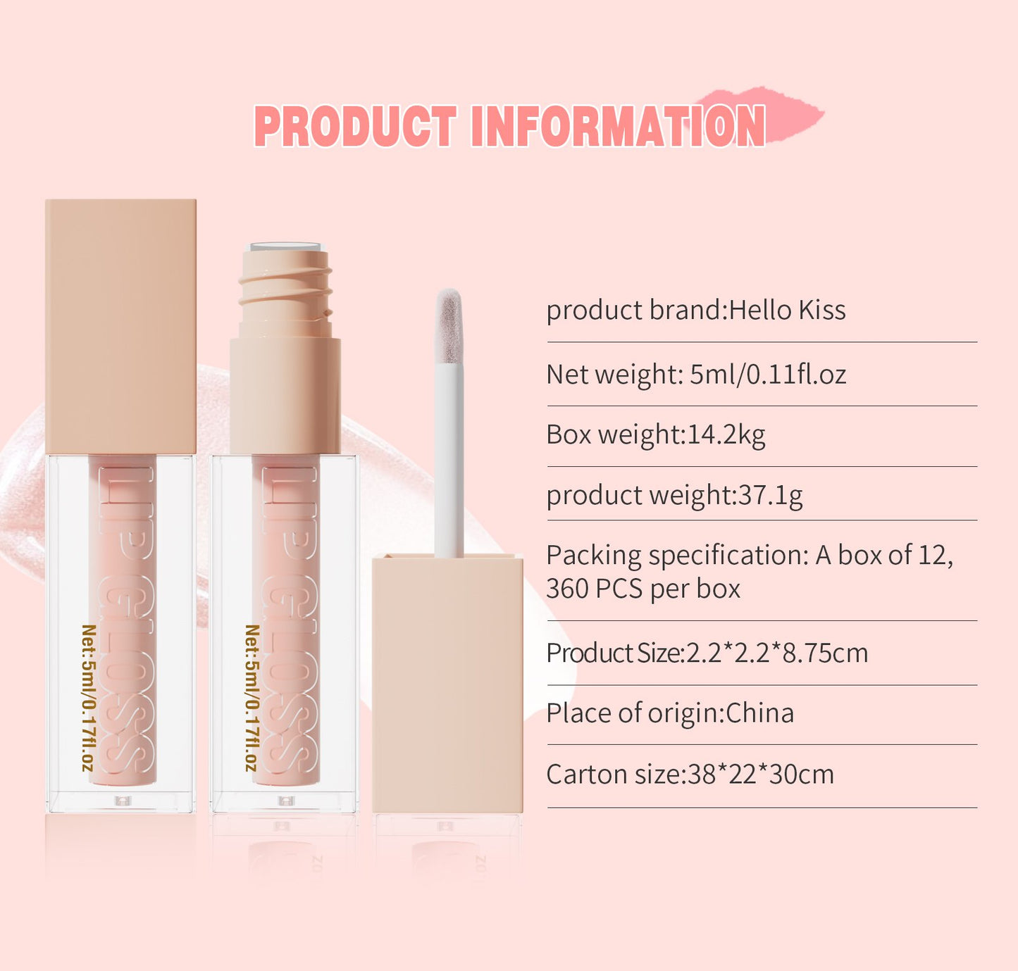 Lip Gloss Moisturizing Lip Gloss Hyaluronic Acid Moisturizing Gloss Lip Gloss