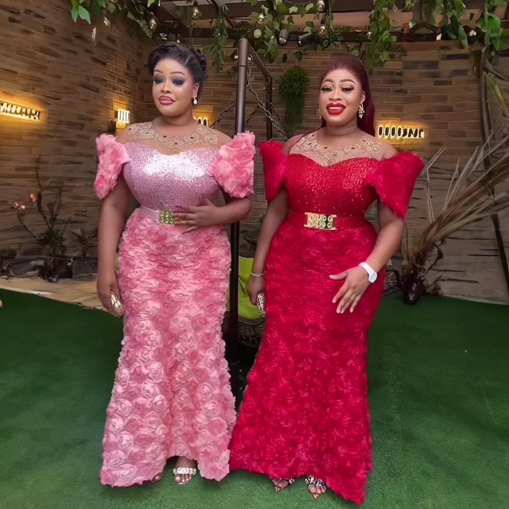 New Rhinestone Sequins African Costume Church Women Women's Dress Embroidery African Design Dress Mesh Women's Dress Women's Dress