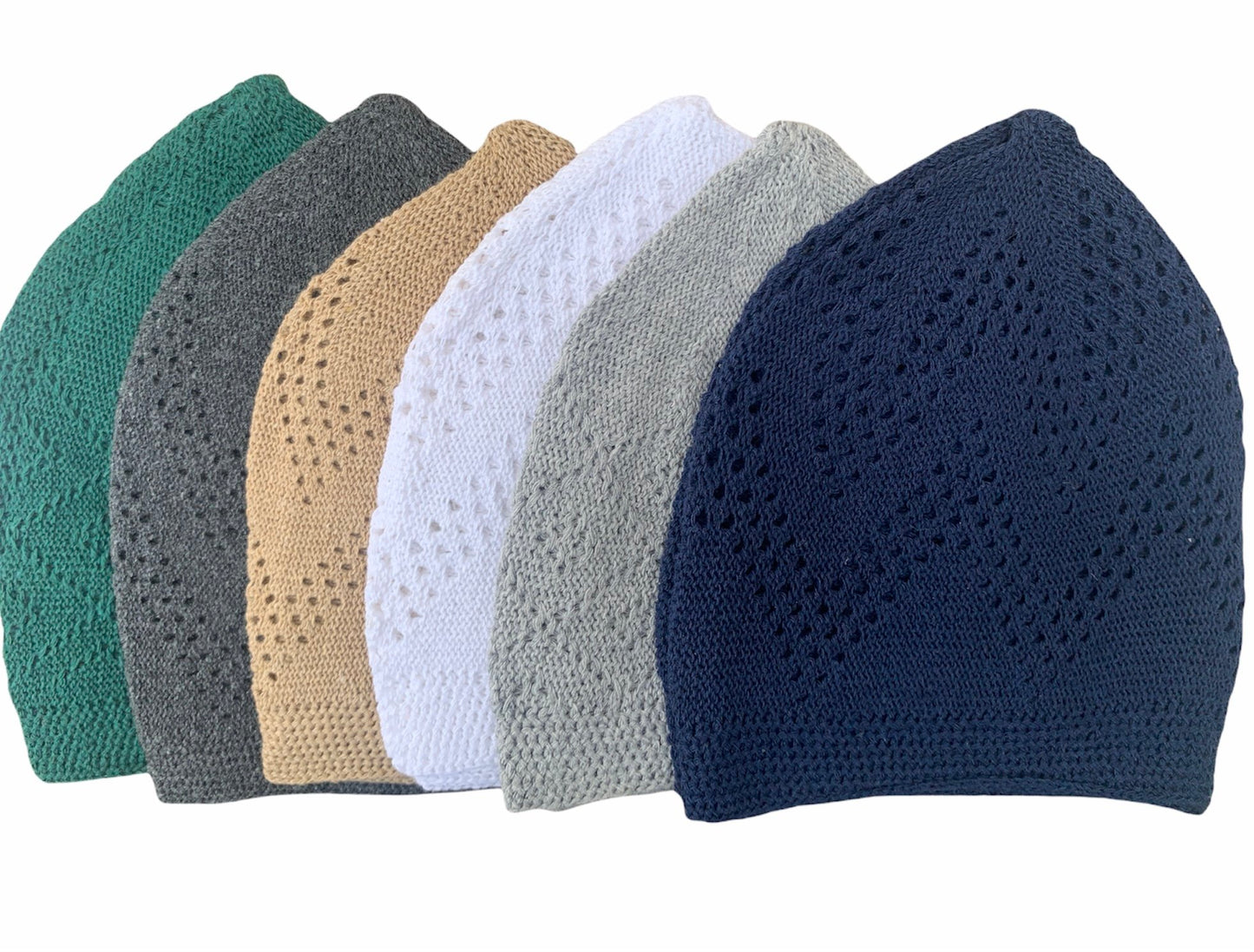New Islamic Muslim Knitted Kufitopi Prayer Caps Crochet Tachitak Skull Cap