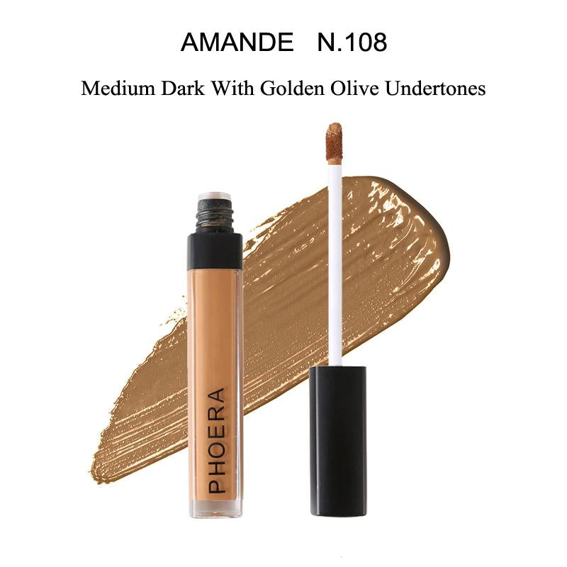 PHOERA Full Cover Liquid Concealer Base Maquiagem Matte Concealer Maquillaje