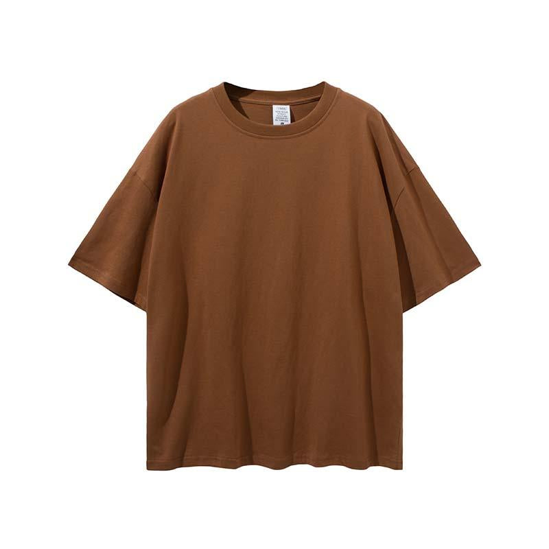 Custom Men's Oversized T-Shirt Printed Logo 100 Cotton Plus Size T-Shirt Large High T-Shirt Loose Fit Men's T-Shirt