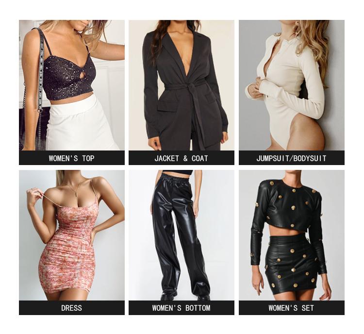 Women's Clothing Guangzhou Clothing Suit Brand Clothing Women's Fast Fashion Long Dress
