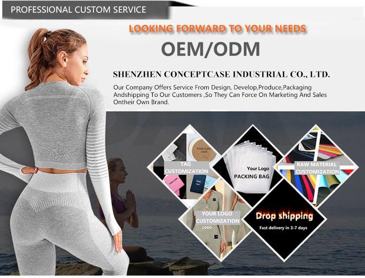 High Quality Rib Zipper 6-piece Set Active Wear Fitness Seamless Yoga Suit Sports Bra Leggings Women's Fitness Suit