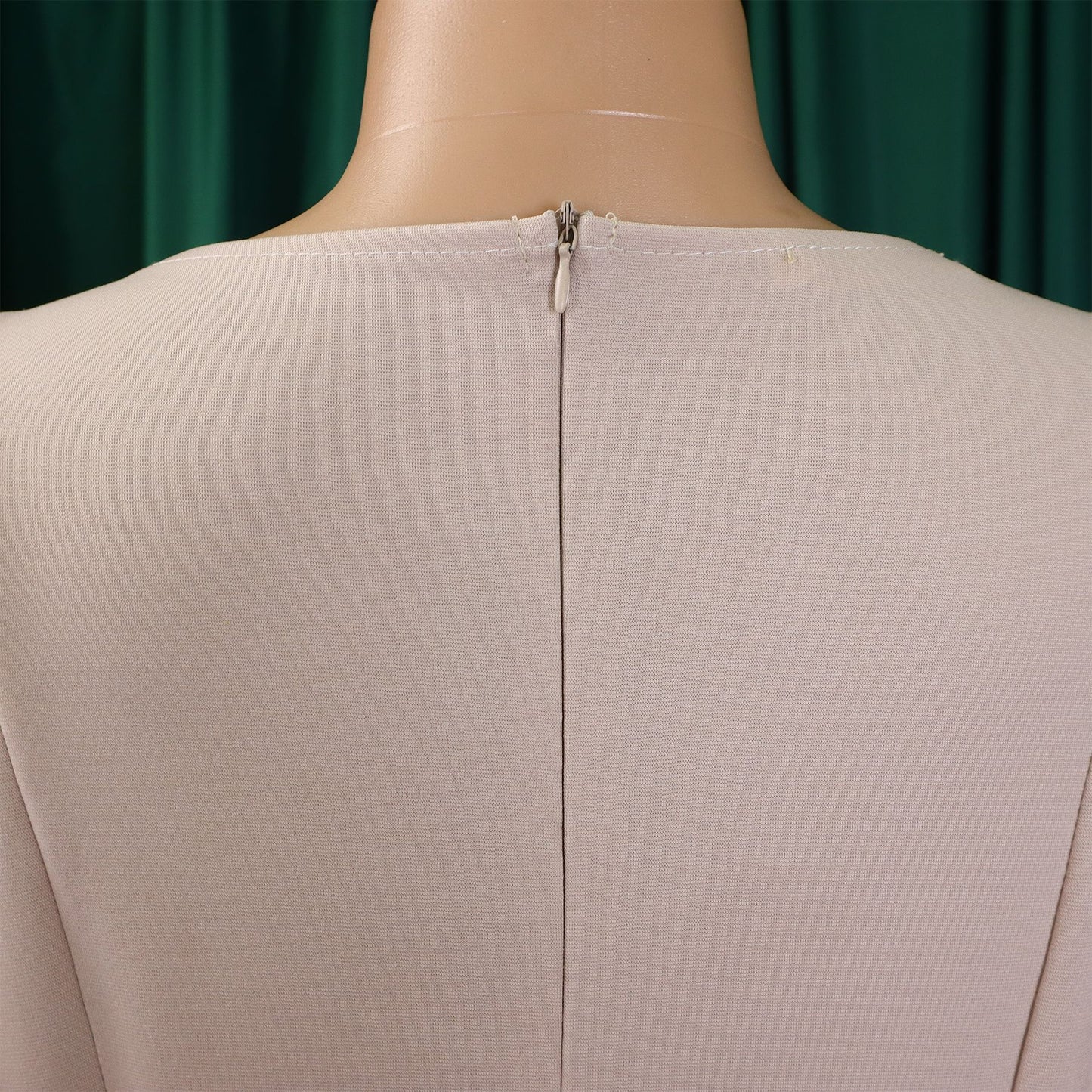 Latest Design Professional Clothing Women Casual Elegant O Collar Powder Puff Sleeves First Line Women Office Clothing Church Women's Clothing