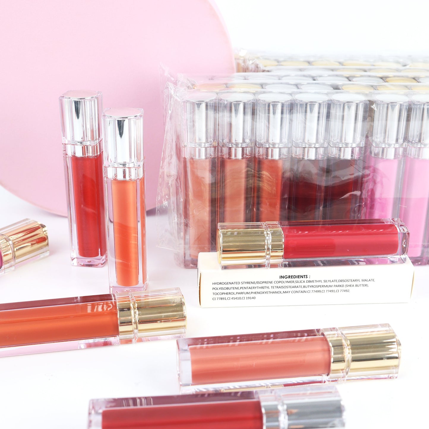 Wholesale Waterproof Gloss Lip Gloss Private Label Transparent Matte Glitter Vegetarian Gloss Lip Gloss