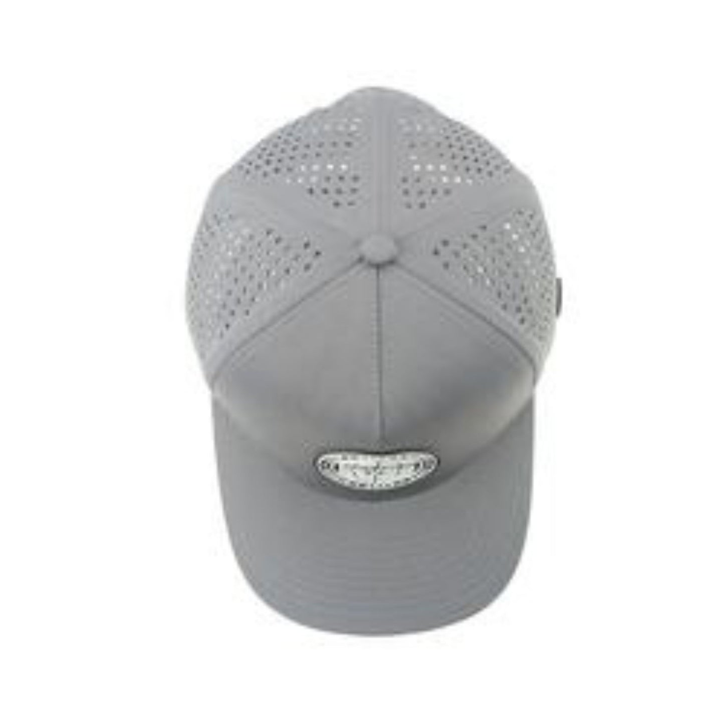 Custom 5 Panel Rubber PVC Logo Waterproof Laser Cut Drilling Perforated Cap Curved Brim Truck Drivers Cap