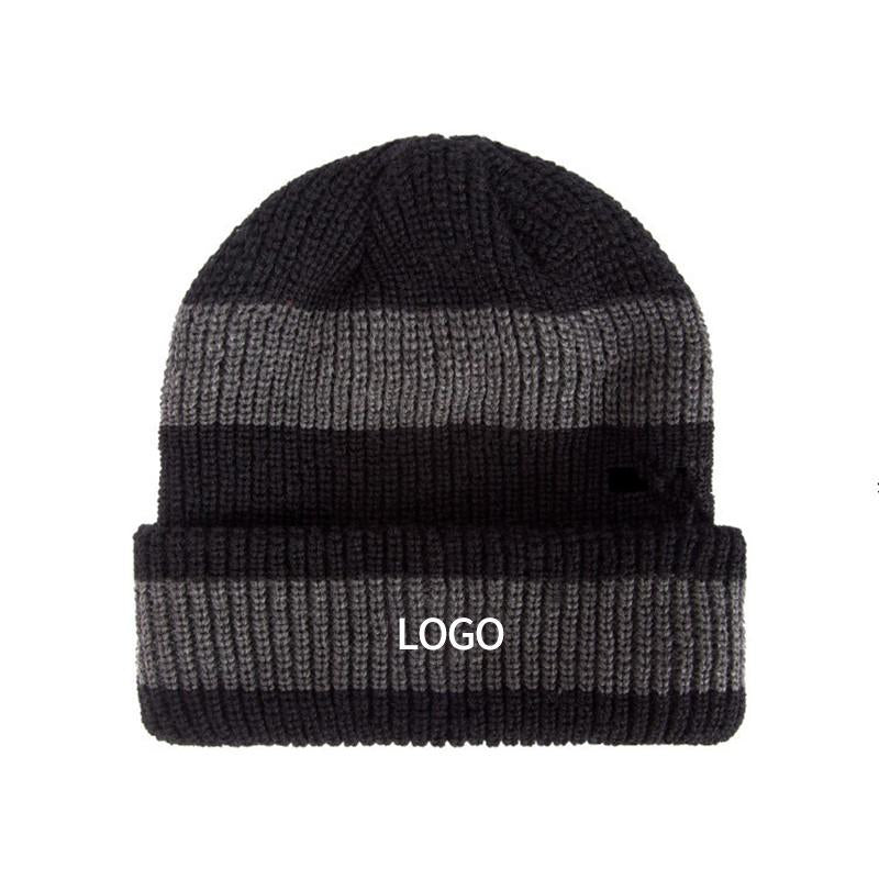 Fashion Autumn Hat Knitted Warm Scarf Men's Women's Wool Skateboard Unisex Hat Winter Knitted Hat Fleece Hat