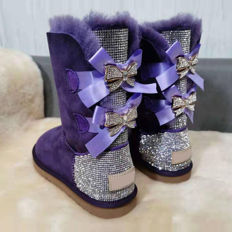 Hot Sale Boots Women Winter Snow Boots Women Bowling Winter Knee High Fur Shoes