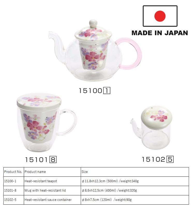 Ceramic Mug Cup Teacup "hanahitohira" With Beautiful Floral Print, Made In Japan