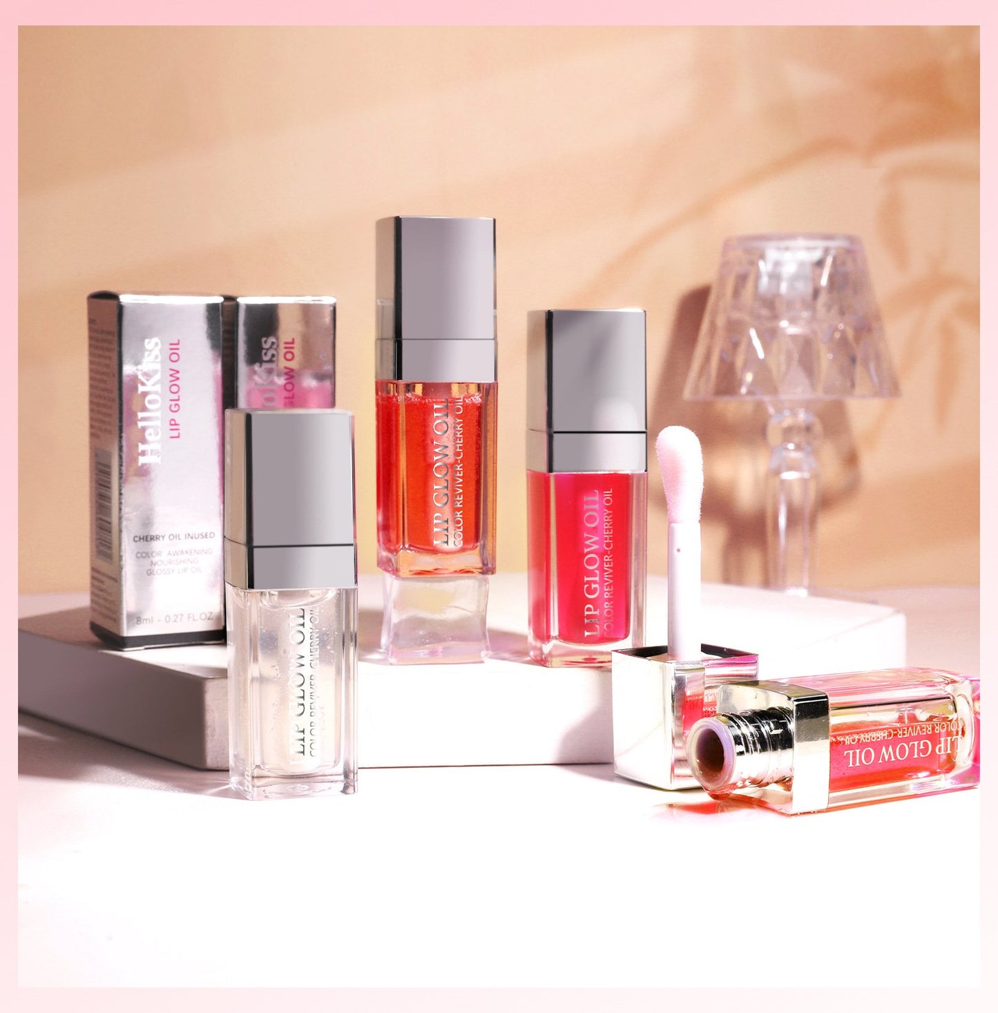 Wholesale Waterproof Gloss Lip Gloss 6 Color Glow High Quality Vegetarian Gloss Lip Gloss