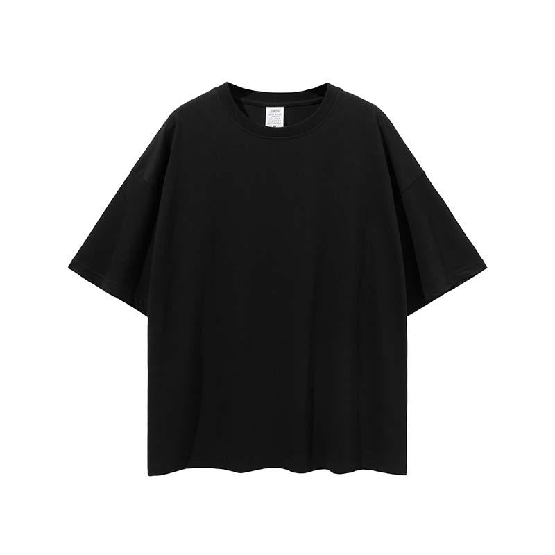 Custom Men's Oversized T-Shirt Printed Logo 100 Cotton Plus Size T-Shirt Large High T-Shirt Loose Fit Men's T-Shirt