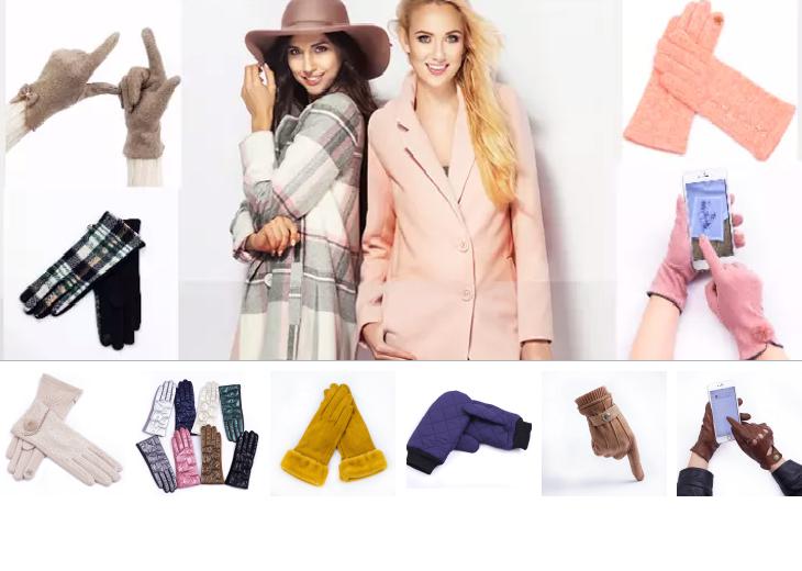 Factory Direct Winter Windproof Touch Finger Cashmere Gloves