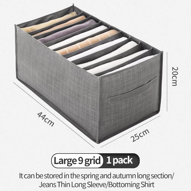 Hot Selling Clothes Storage Wardrobe Jeans Storage Box Foldable Non-woven Clothes Toy Storage Box