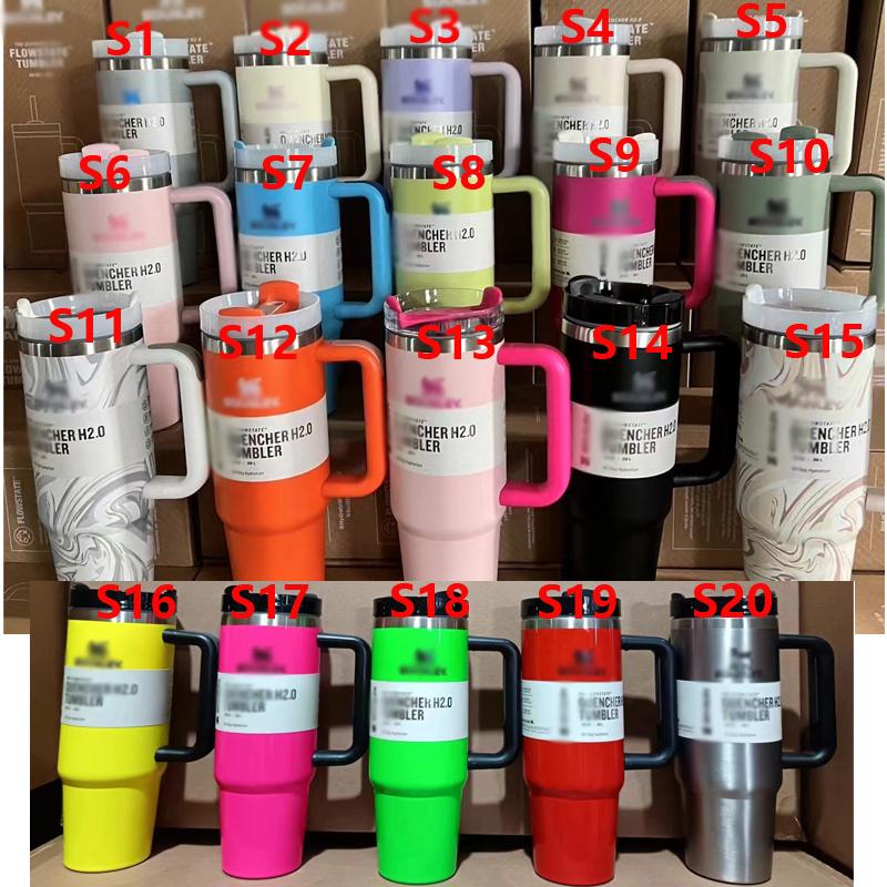 40 Oz Tumbler Brand Tumbler 30 Oz Vacuum Steel Travel Mug Summer Juice Tumbler H2.0 Holiday Gift Mug