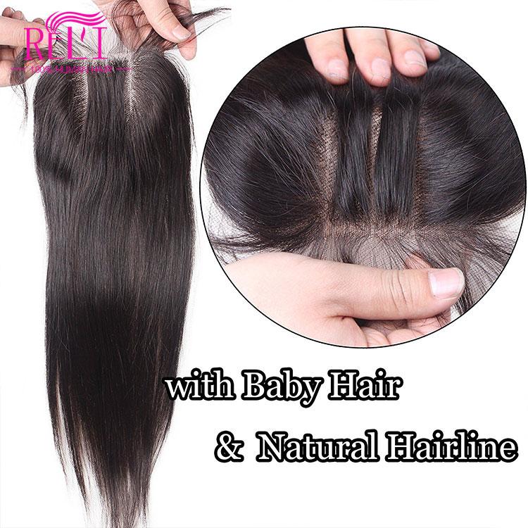 Top Quality 4*4 5*5 6*6 Transparent High Definition Straight Lace Sealing 100% Unprocessed Brazilian Hair Original Human Hair