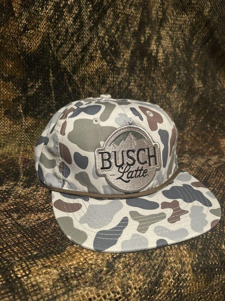 OEM Blank Retro Duck Camouflage Hat Men's Hunting Snapshot Flat Bill Hat Camouflage Trucker Cap Sunshade Hat Rope Snapshot Cap D107