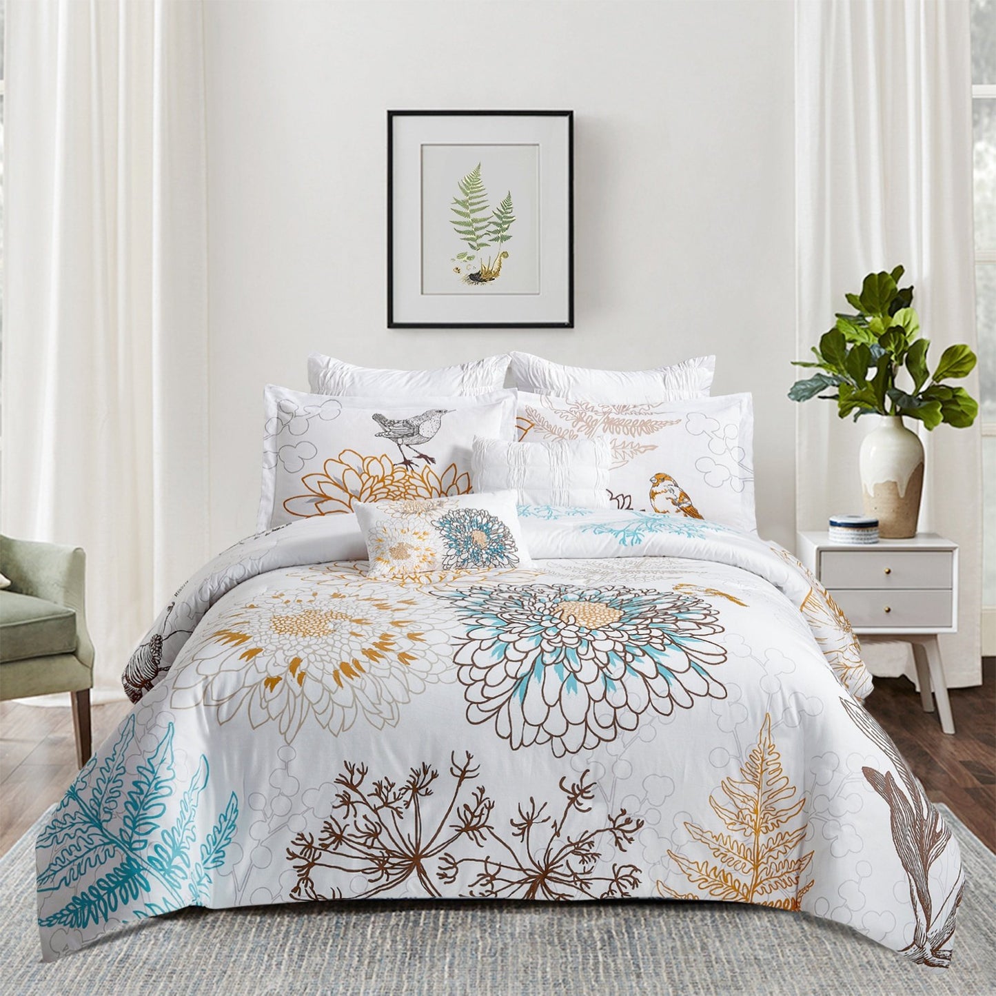 Alpha Textile Wholesale 3 Piece Set Bed Sheets, 100% Cotton Bed Sheets, Bedding, King Size Custom Bed Sheets & Pillow Pocket