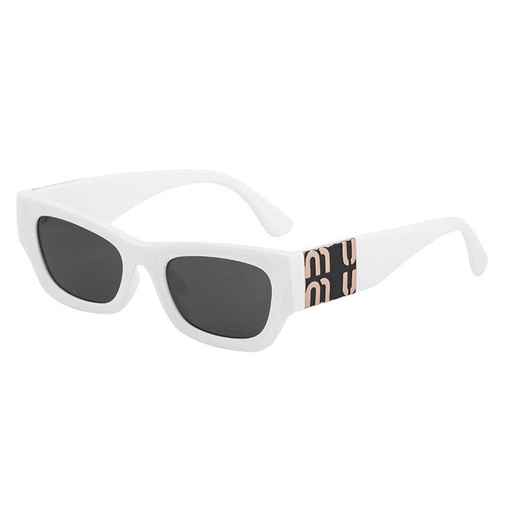 CY-98103 2024 Fashion High Quality UV400 Y2K Letter Metal Small Square Sunglasses