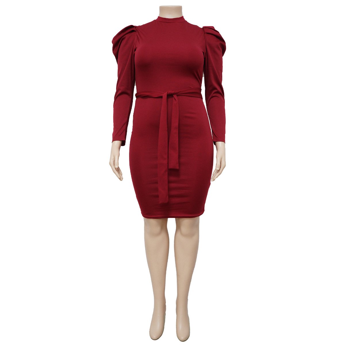 2021 Women's Long Sleeve Casual Tights Plus Size Dress Women's Clothing Plus Size Women's Dress