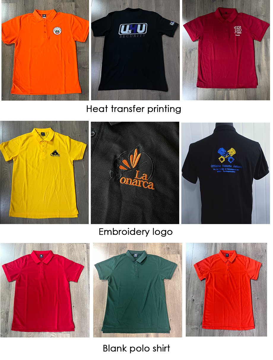 Golf Clothing Embroidery Printing Custom Design Pure White Black Cotton Polyester Dry Fit Blank Men's Women's Golf Polo T-Shirt