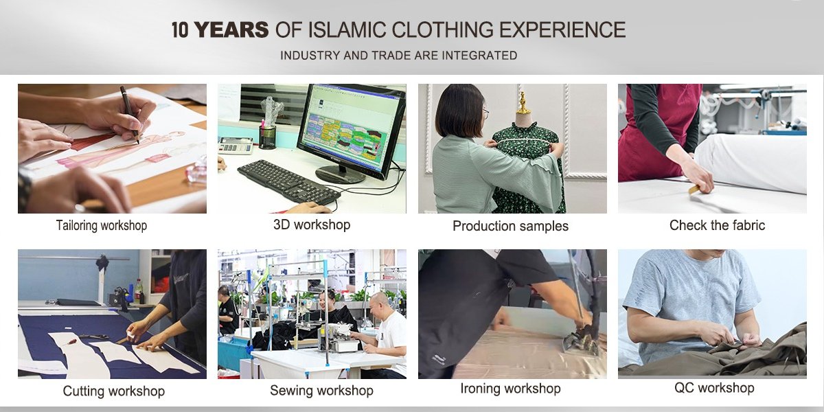 Wholesale Loriya Abaya 2025 African Clothing Abaya Muslim Women Shiny Polyester Midi Skirt Plus Size Women's Clothing