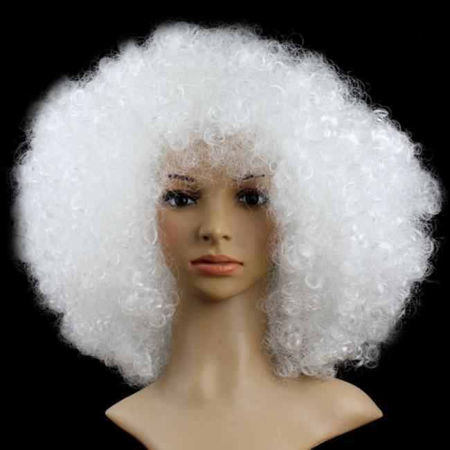 Short African Style Abnormal Curly Hair Suit Explosions Head Actor's Ball Party American High Temperature Silk Synthetic Fiber Fan Hair